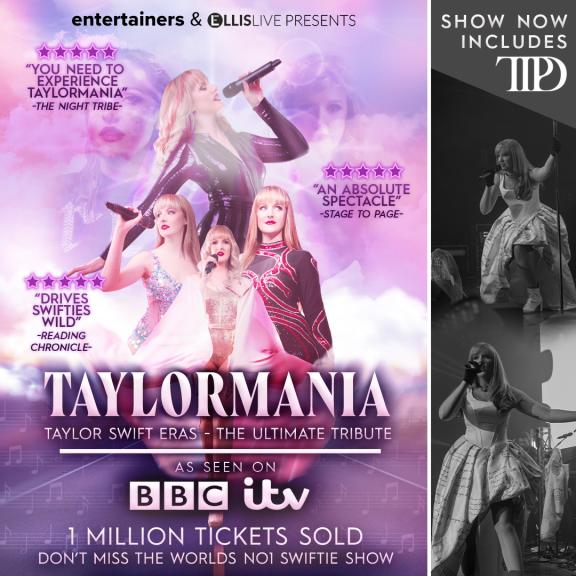 a poster for the show Taylormania