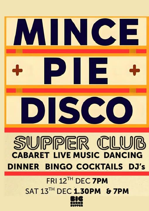 a poster for Mince Pie Disco