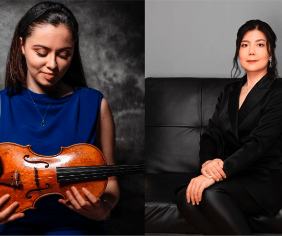 poster for Reimagined festival - Iona McDonald, violin & Yuki Negishi, piano