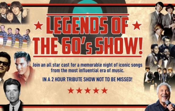 poster for the legends of the 60s at the theatre royal
