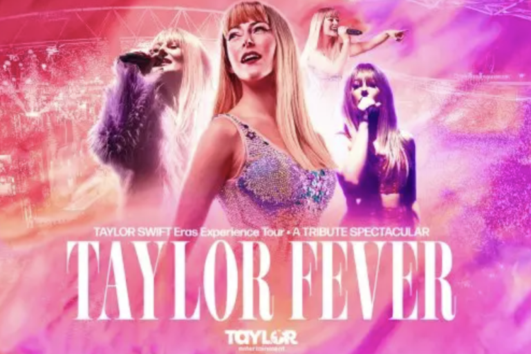 A graphic image of a women dressed as Taylor Swift.