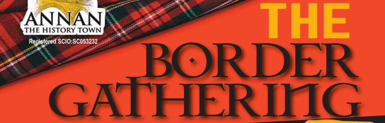 a poster advertising The Border Gathering in Annan
