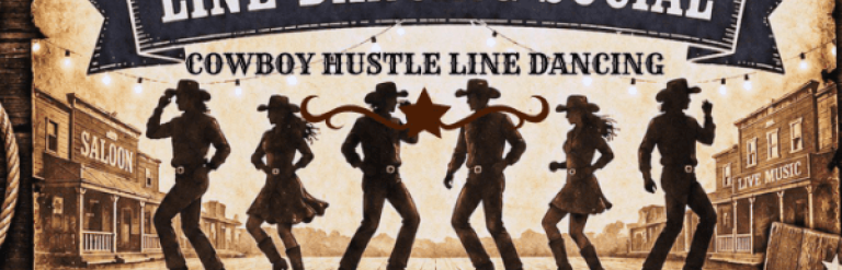 poster for a line dancing social
